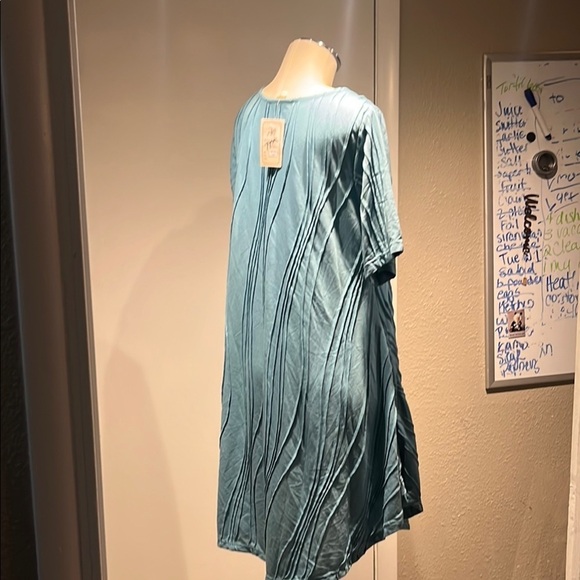 Casual Blue Scoop Neck Mini Sundress - Picture 5 of 16